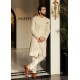 ZGMS1210 Cornsilk Raw Silk Sherwani