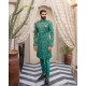 ZGMS1409 Persian Green Jamawar Sherwani