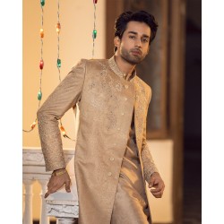 ZGMS1412 Light Sachet Jamawar Sherwani