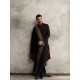 ZGMS1563 Black Suiting Fabric Sherwani