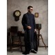 ZGMS1569 Oxford Blue Raw Silk Sherwani