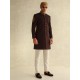 ZGMS1590 Black Bean Suiting Fabric Sherwani