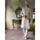 ZGMS1599 Alabaster Jamawar Sherwani