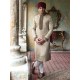 ZGMS1600 Cream Jamawar Sherwani