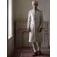 ZGMS1607 Off White Jamawar Sherwani
