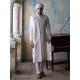ZGMS1609 Off White Embroidered Sherwani