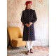 ZGMS1610 Penn Blue Embroidered Sherwani