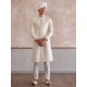ZGMS1627 Isabelline Embroidered Sherwani