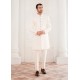 ZGMS1687 Off White Muzlin Sherwani