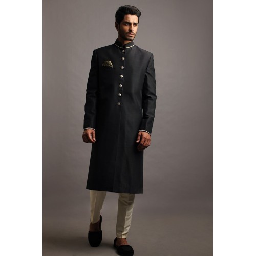 ZGMS1830 Jet Silk Sherwani