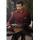 ZGMS1851 Maroon Raw Silk Sherwani