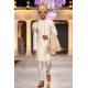 ZGMS1855 White Raw Silk Sherwani