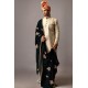ZGMS1867 Off White Jamawar Sherwani