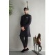 ZGMS1887 Black Jamawar Sequined Sherwani