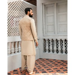 ZGMW1369 Light Apricot Cotton Waistcoat