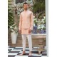 ZGMW1739 Peach Karandi Silk Waistcoat