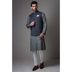 ZGMW1989 Grey Suiting Fabric Waistcoat