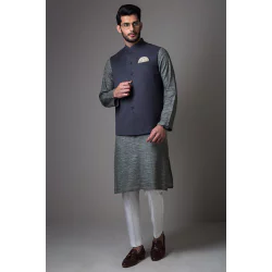 ZGMW1989 Grey Suiting Fabric Waistcoat