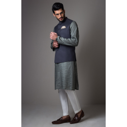 ZGMW1989 Grey Suiting Fabric Waistcoat