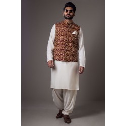 ZGMW1992 Maroon Velvet Waistcoat