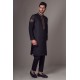 ZGMK2112 Black Cotton Silk Kurta Pajama