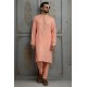 ZGMK2113 Dark Salmon Cotton Silk Kurta Pajama