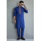 ZGMK2121 Royal Azure Cotton Silk Kurta Pajama