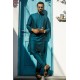 ZGMK2127 Teal Khadi Silk Kurta Pajama ZGMK2127 Teal Khadi Silk Kurta Pajama
