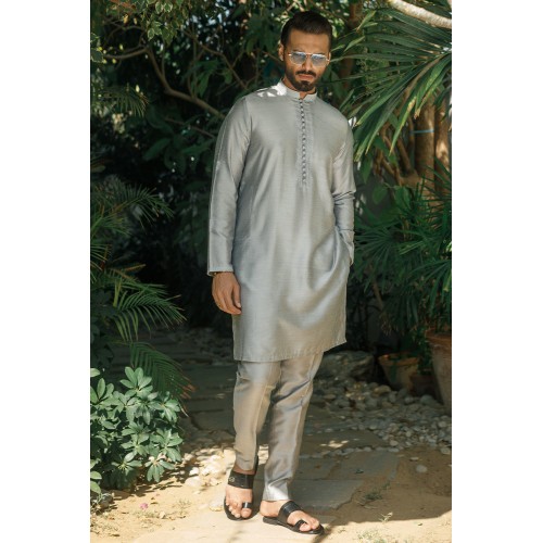 ZGMK2129 Mercury Khadi Silk Kurta Pajama ZGMK2129 Mercury Khadi Silk Kurta Pajama