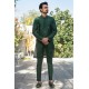 ZGMK2138 Blue-Green Cotton Silk Kurta Pajama
