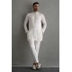 ZGMK2140 White Silk Kurta Pajama