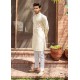 ZGMK2534 Cream Karandi Kurta Pajama