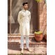 ZGMK2534 Cream Karandi Kurta Pajama