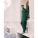 ZGMK2544 Dark Green Raw Silk Kurta Shalwar