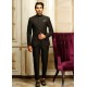 ZGMP2441 Black Suiting Fabric Prince Suit