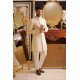 ZGMS2308 Ivory Raw Silk Sherwani