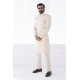ZGMS2312 Off White Raw Silk Sherwani