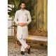 ZGMS2437 Off White Brocade Sherwani