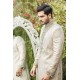 ZGMS2600 Ivory Jamawar Sherwani