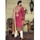 ZGMS2603 Brick Red Velvet Sherwani