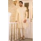 ZGMS2907 Off-White Raw Silk Sherwani