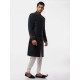 ZGMS2987 Black Suiting Fabric Sherwani