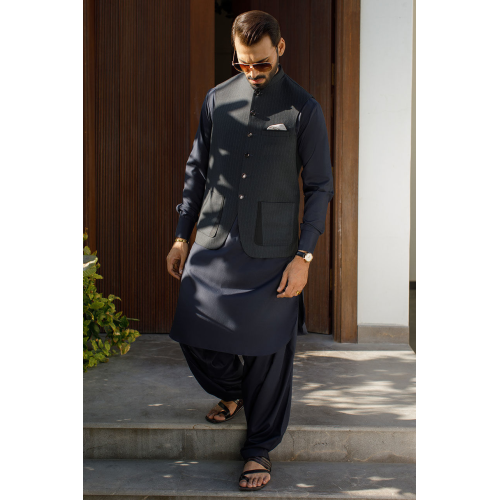 ZGMW2006 Dark Gray Suiting Fabric Waistcoat