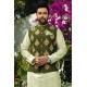 ZGMW2012 Army Green Raw Silk Waistcoat ZGMW2012 Army Green Raw Silk Waistcoat
