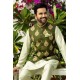 ZGMW2012 Army Green Raw Silk Waistcoat ZGMW2012 Army Green Raw Silk Waistcoat