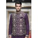 ZGMW2015 Purple Raw Silk Waistcoat