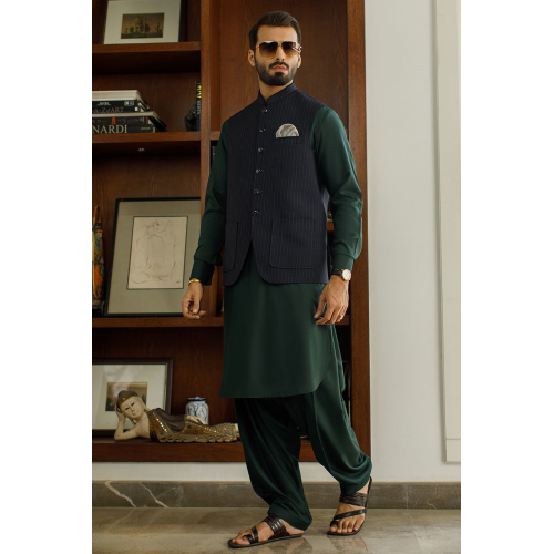 ZGMW2031 Dark Gray Suiting Fabric Waistcoat