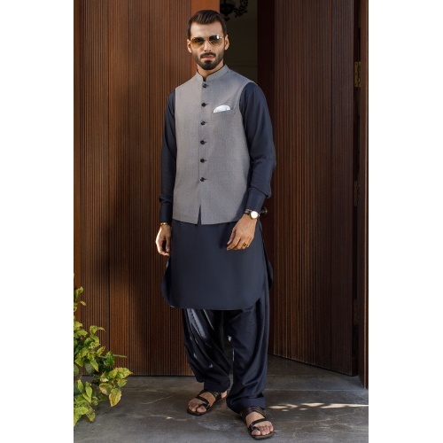 ZGMW2034 Gray Suiting Fabric Waistcoat