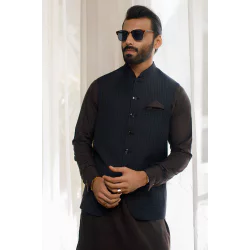 ZGMW2038 Black Suiting Fabric Waistcoat
