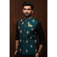 ZGMW2045 Dragon Fly Raw Silk Waistcoat